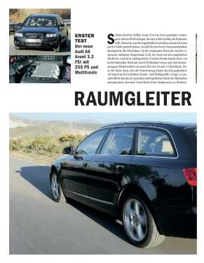 Erster Test: Der neue Audi A6 Avant 3.2 FSI mit 255 PS und Multitronic