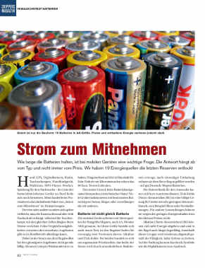 Batterien, 19 AA-Zellen