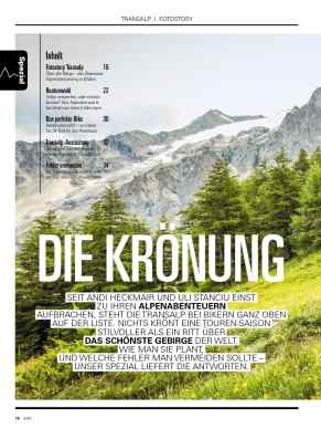 BIKE-Spezial: Schwerpunkt Transalp