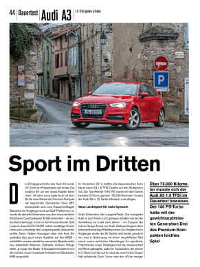 Dauertest: Audi A3 1.8 TFSI Quattro S-Tronic