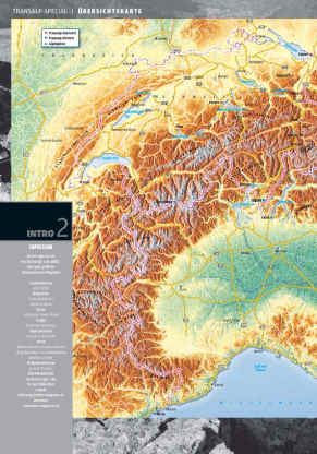 Transalp-Special 2009: Übersichtskarte