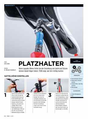 Sattel und Sattelstütze richtig montieren