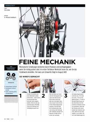 Mechanische Schaltung justieren