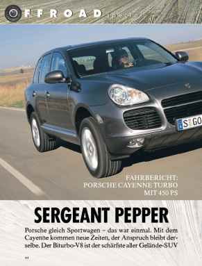 FAHRBERICHT: PORSCHE CAYENNE TURBO MIT 450 PS