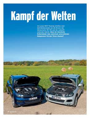 VERGLEICHSTEST Touareg Hybrid 380 PS vs. V8 TDI 340 PS