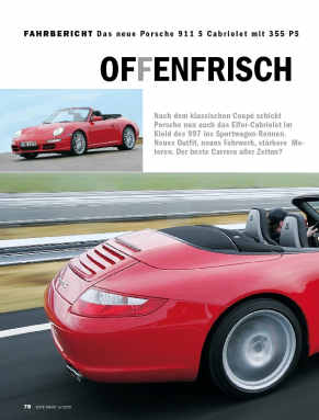 Fahrbericht: Das neue Porsche 911 S Cabriolet mit 355 PS
