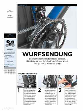 Umwerfer montieren und justieren