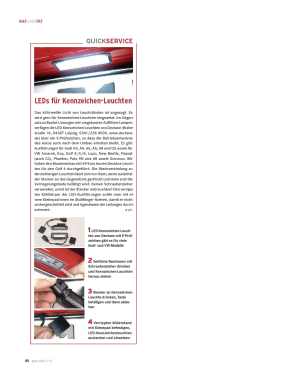 LED für Kennzeichenleuchte