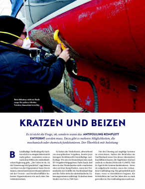 Antifouling: Vollständig entfernen
