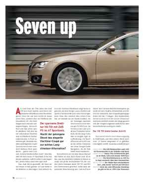 Audi A7 Sportback 3.0 TDI quattro 245 PS