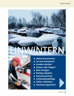 Einwintern und Planen