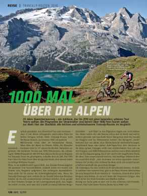 Transalp-Routen 2010: leicht bis mittelschwer