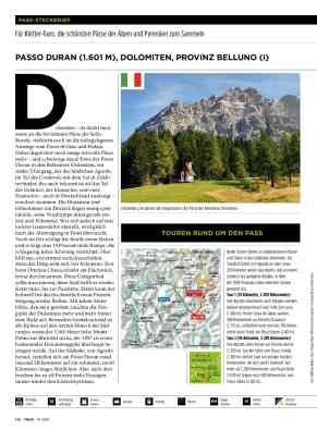 Pass-Steckbrief: Italien: Passo Duran, Dolomiten