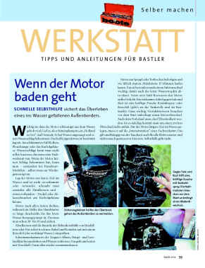 Wenn der Motor baden geht