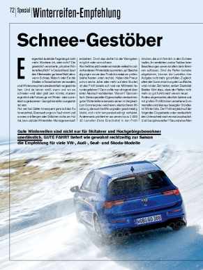 Special: Winterreifen-Empfehlung