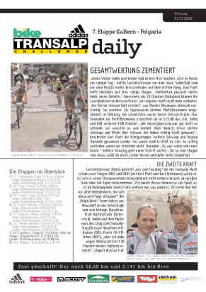 Transalp 7 Etappe Mittenwald  Kaltern -  Folgaria