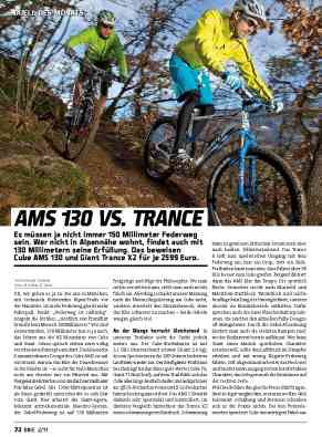 Cube AMS 130 Race gegen Giant Trance X2