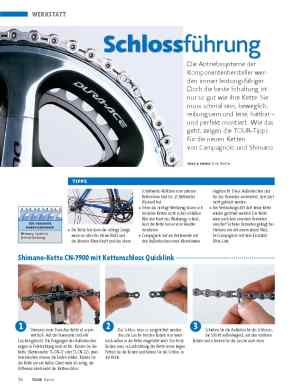 Kettenmontage Campagnolo und Shimano