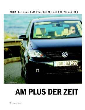 Test: Der neue Golf Plus 2.0 TDI mit 140 PS und DSG