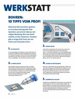 Werkstatt Bohren Rollen Ankern Kleben