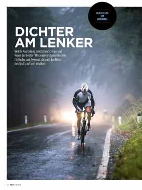 Radeln im Regen