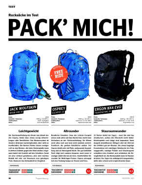 Rucksack-Test
