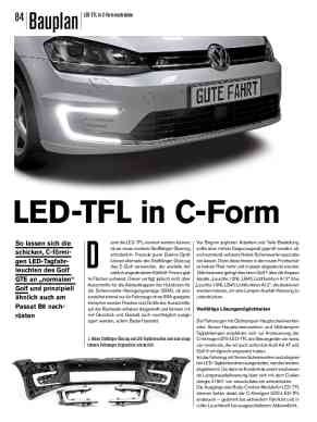 Bauplan: LED-TFL in C-Form nachrüsten