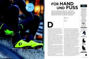 Handschuhe und Überschuhe für den Winter