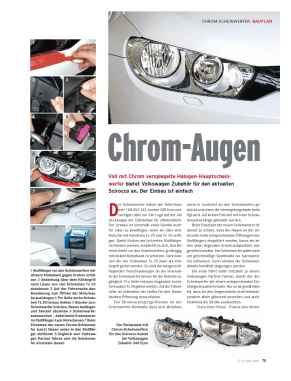 Chrom-Scheinwerfer für Scirocco