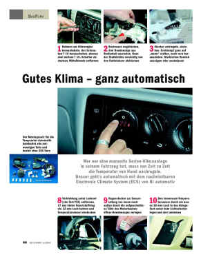 Automatische Regelung für manuelle Klimaanlagen