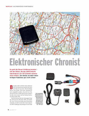 Bauplan: Elektronisches Fahrtenbuch