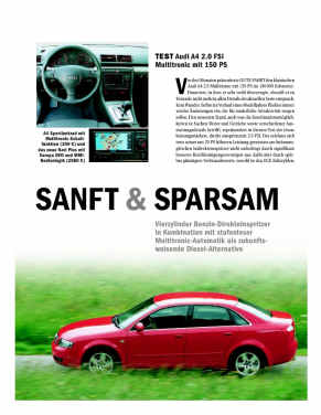 Test: Audi A4 2.0 FSI Multitronic mit 150 PS