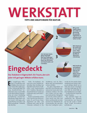 Eingedeckt - Teakdeck in Eigenarbeit