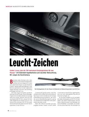 Beleuchtete Einstiegsleisten