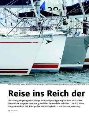 Vergleichstest: 38-Fuss-Klasse: BAVARIA 39CRUISER, DELPHIA 37, ELAN 384 IMPRESSION, HARMONY 38, HUNT