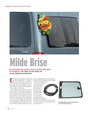 Caddy-Ausstellfenster