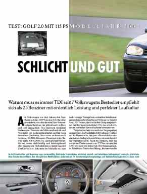 Test: Golf 2.0 mit 115 PS
