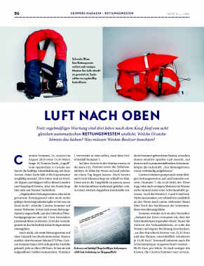 Rettungsweste: Undicht trotz Wartung