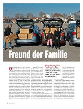 Konzeptvergleich Touran, Passat Variant, Sharan