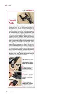 Quickservice: Edelstahl- Pedale