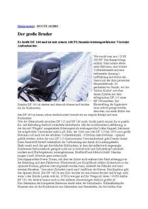 Suzuki Motorentest DF140
