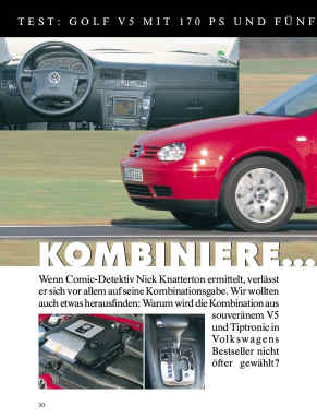 TEST: GOLF V5 TIPTRONIC MIT 170 PS