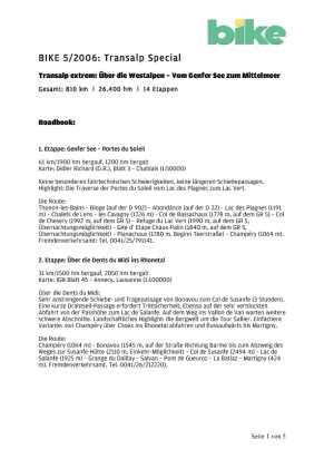 Tour Westalpen