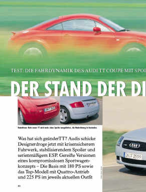 Test: Die Fahrdynamik des Audi TT Coupe mit Sportler und DSG