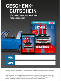PORSCHE FAHRER Gutschein