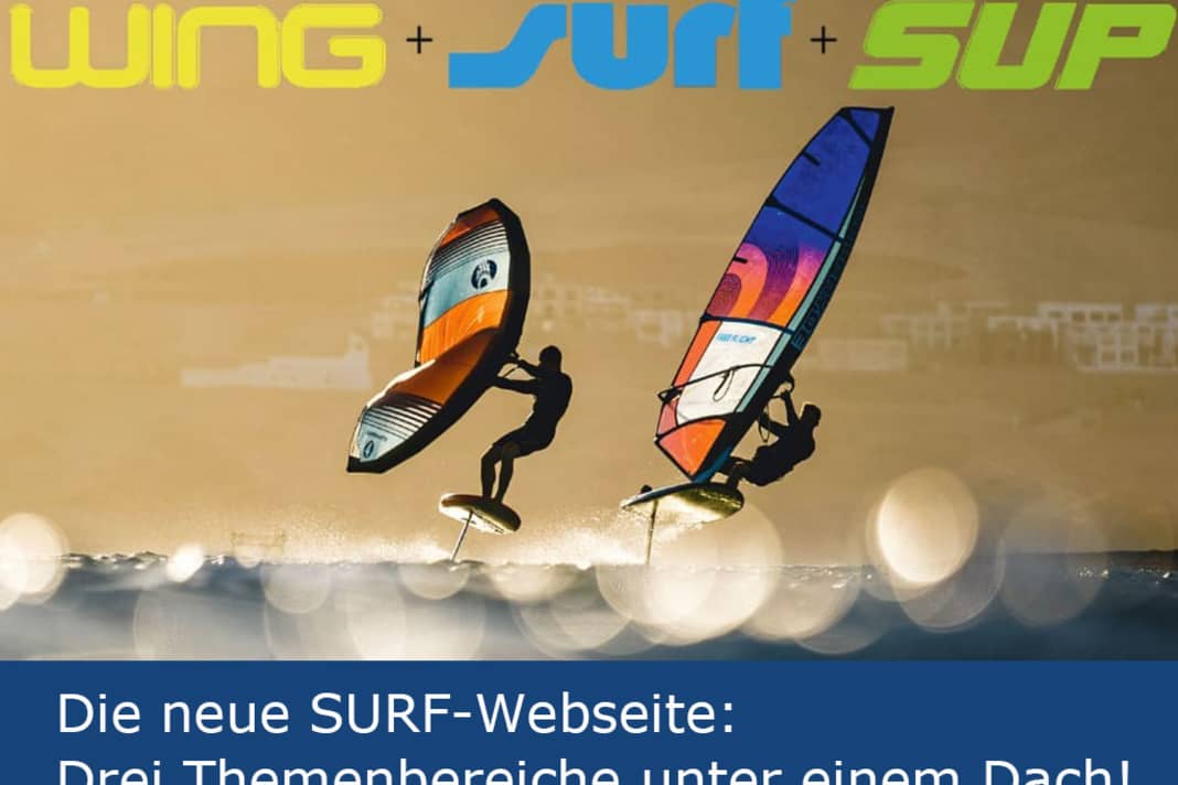 SURF, SUP und WING jetzt unter einem Dach!