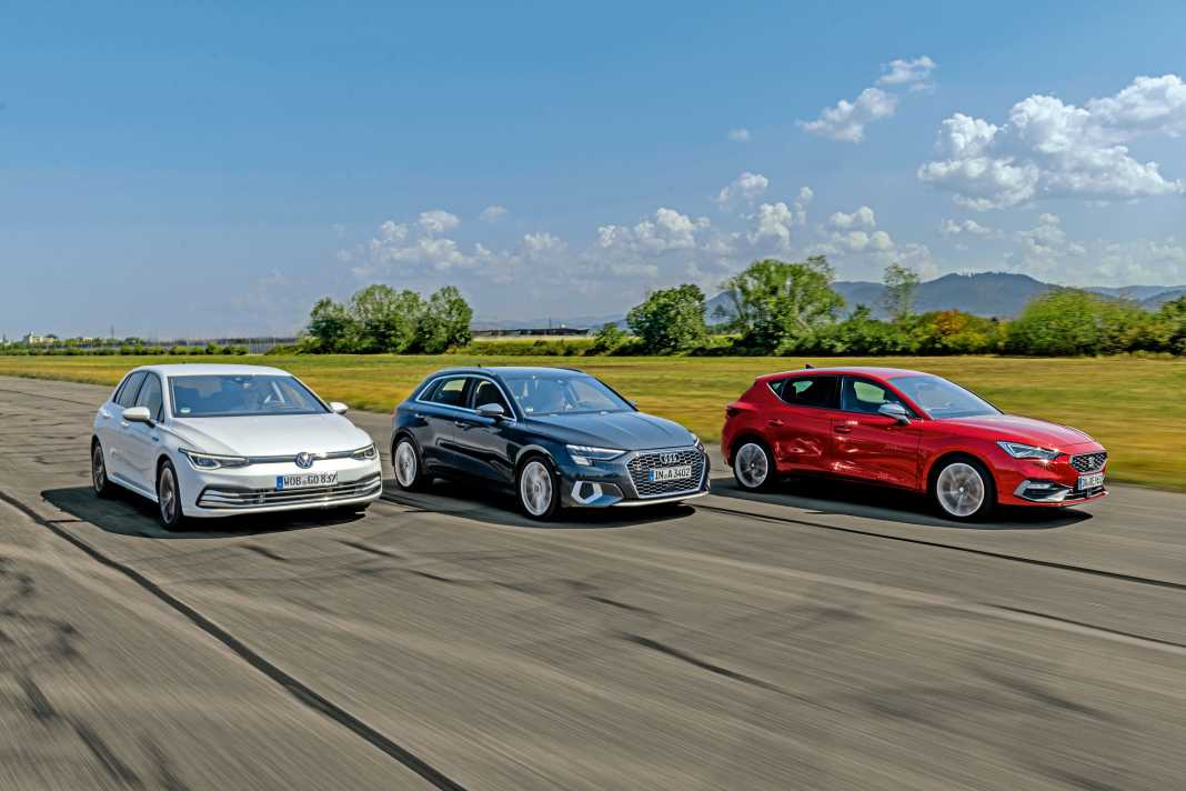 Audi A3 vs. Seat Leon vs. VW Golf – Familien-Duell