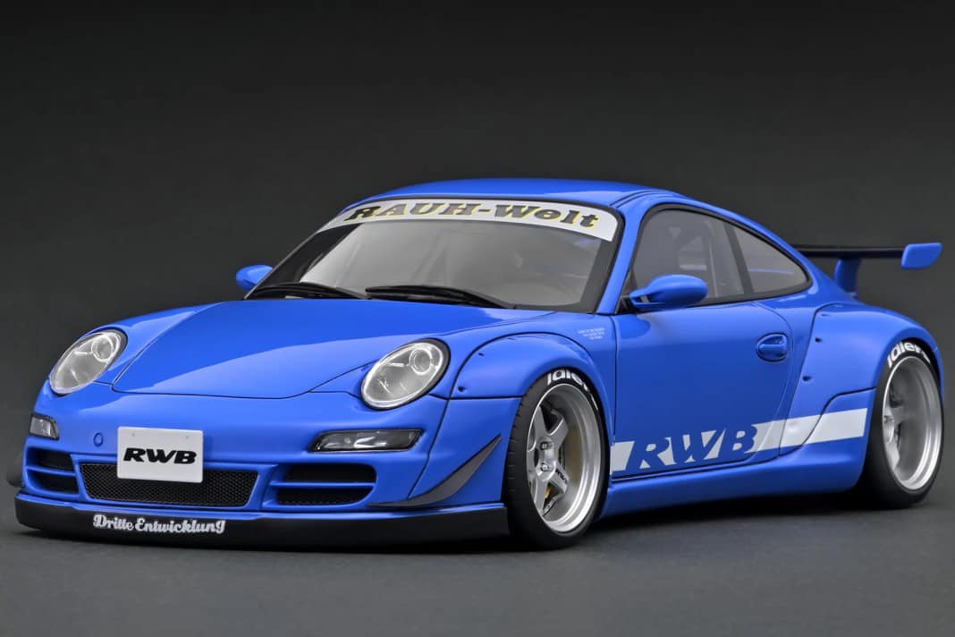 Ignitions Model kündigt blauen RWB-Porsche des 997-Elfers in 1:18 an