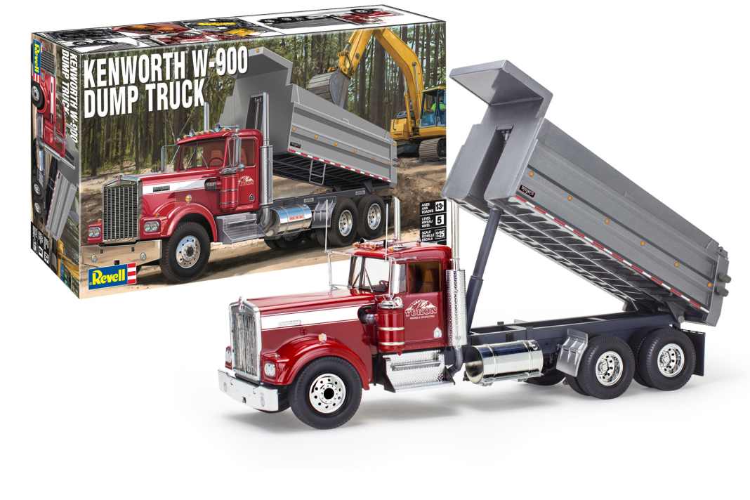 Mit einem Muldenkipper auf Kenworth-Basis in 1:25