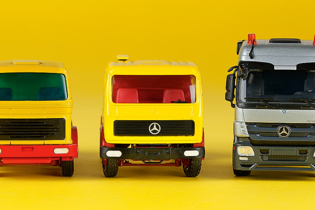 Die Mercedes-Evolution bei Conrad in 1:50